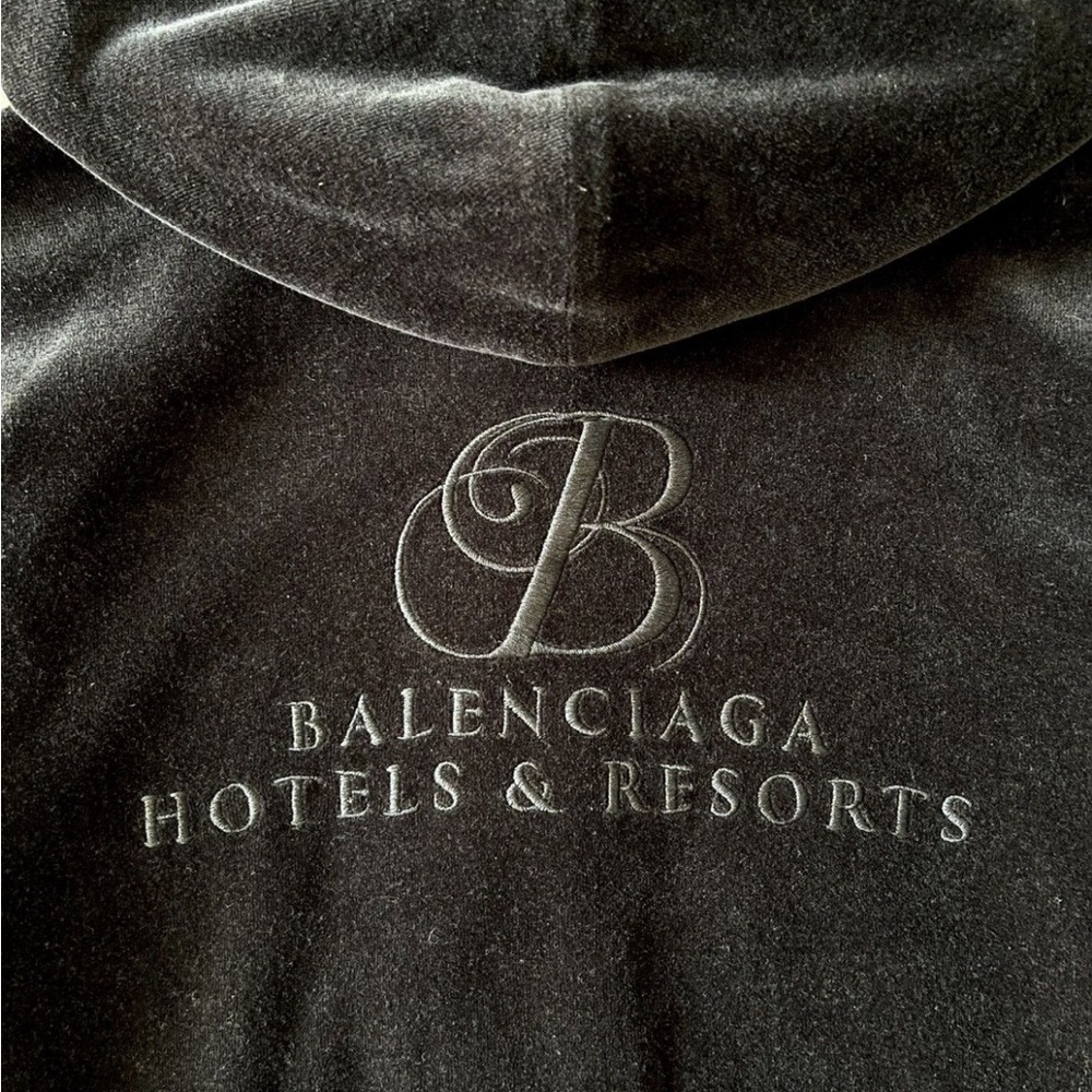 Balenciaga Black Zip-Up hotel Jacket
